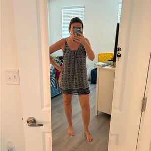 Short dress with open back